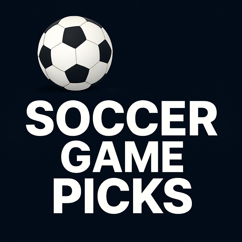 Soccer Game Picks graphic with soccer ball for AI football predictions and betting tips.
