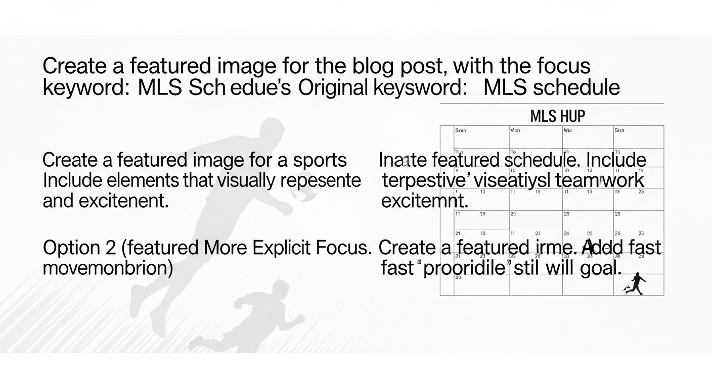An image showing MLS Schedule: 10 Powerful Predictions That Won't Disappoint