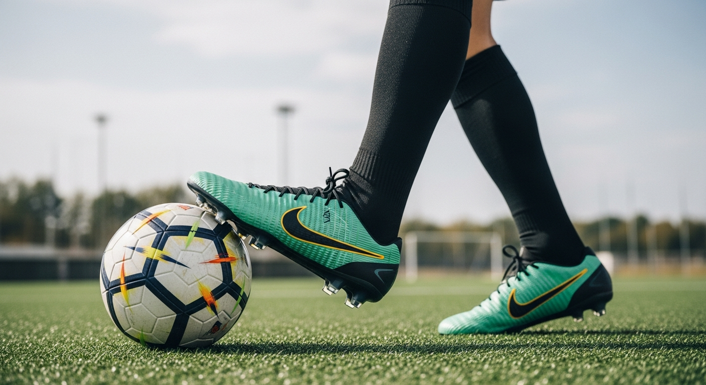 An image showing Unleashing Power: 5 Unbeatable Nike Soccer Cleats Reviewed