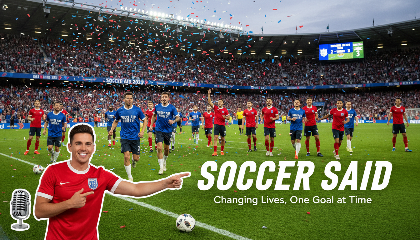 An image showing Soccer Aid: 7 Shocking Predictions for Unforgettable Match!