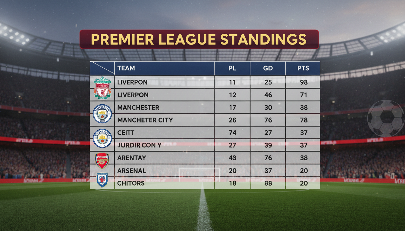 An image showing Premier League Standings: Shocking 7 Predictions & Power Rankings