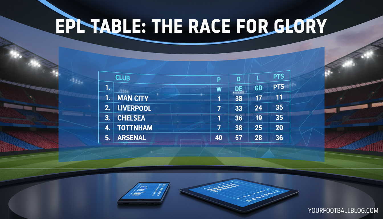 An image showing Unlucky EPL Table: 5 Shocking Predictions You Won't Believe!