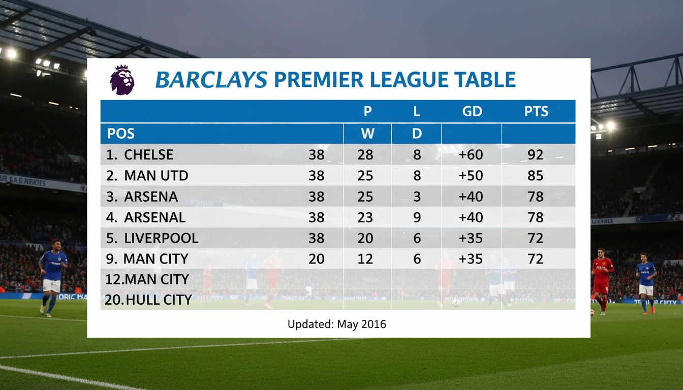 An image showing Barclays Premier League Table: Unrivaled Insights & Predictions!