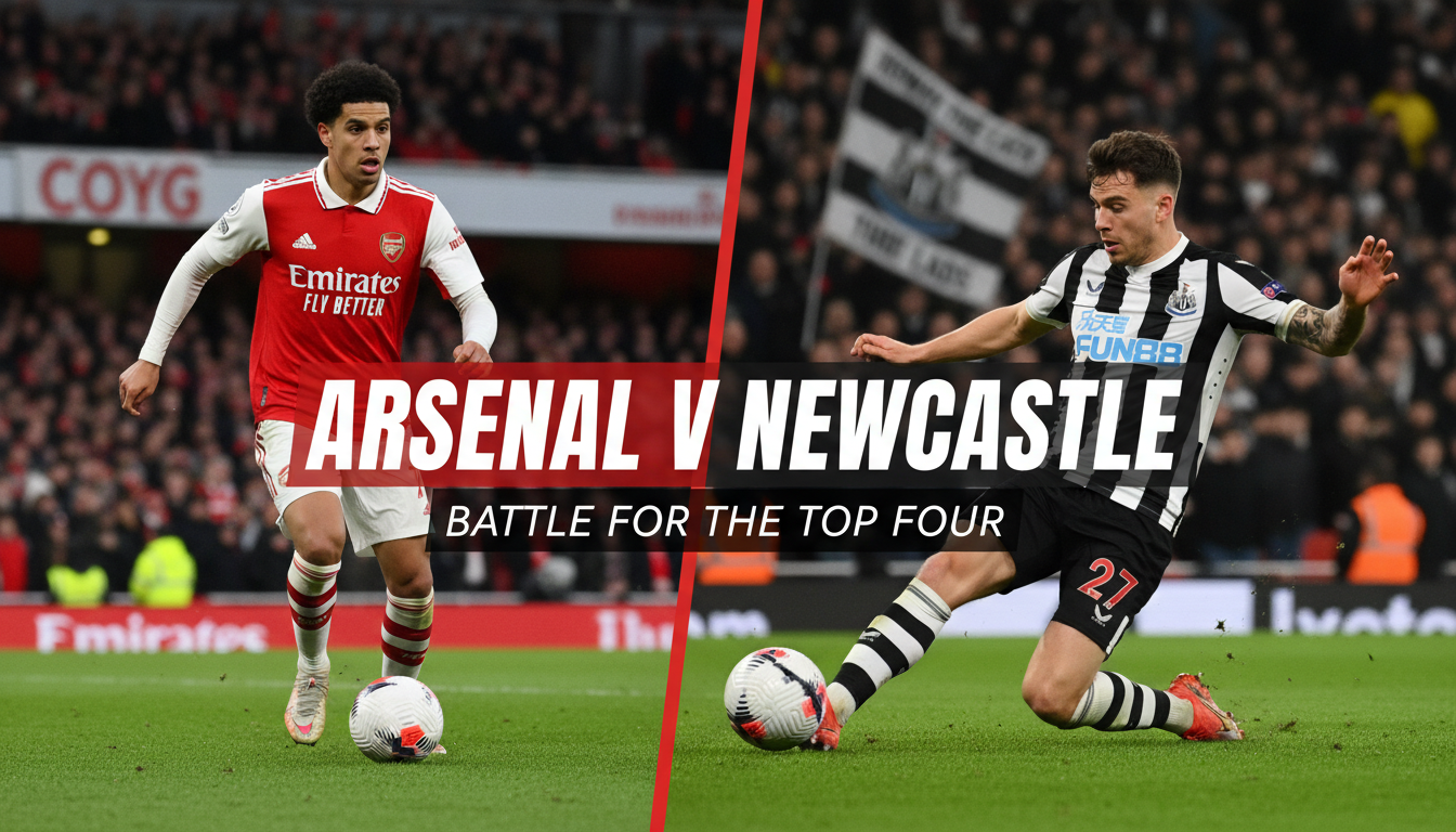 An image showing Arsenal v Newcastle: Thrilling Clash, 3 Key Factors