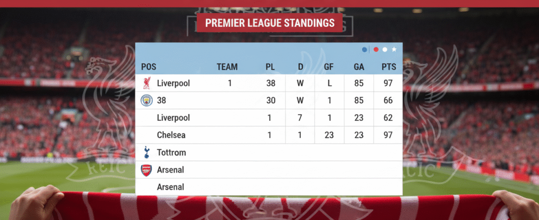 Liverpool Standings: A Deep Dive into Their Unyielding Pursuit of Glory