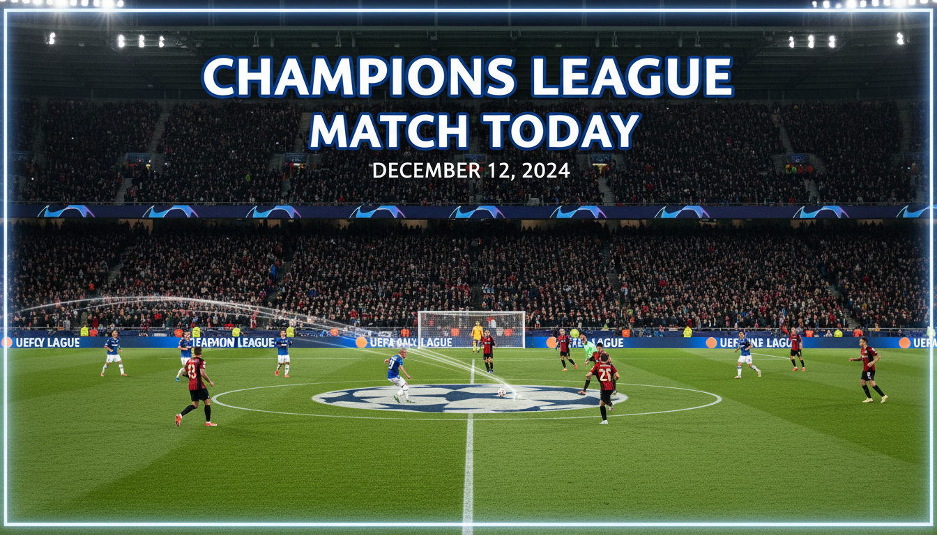 An image showing Champions League Football Match Today: Your Ultimate Guide to Exciting Encounters