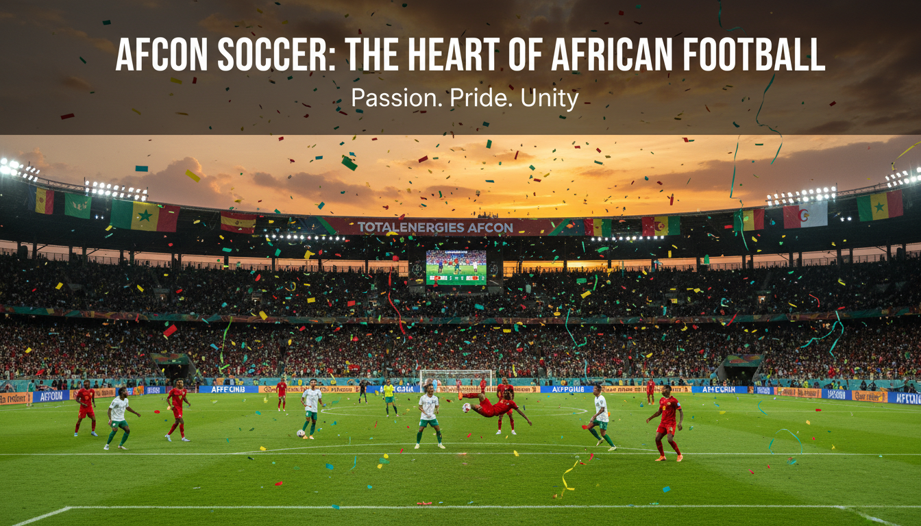An image showing Afcon Soccer: Unveiling the Magic of Africa's Premier Tournament!