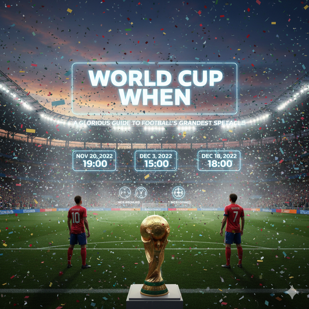 World Cup When: A Glorious Guide to Football's Grandest Spectacle