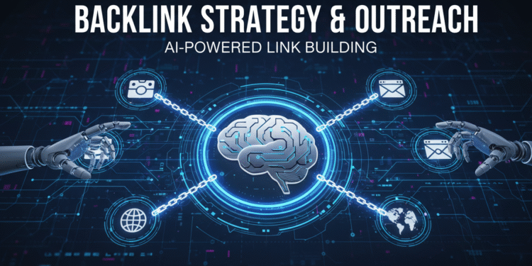An image showing Backlink Strategy and Outreach - AI-Powered Link Building - 5 Incredible Ways
