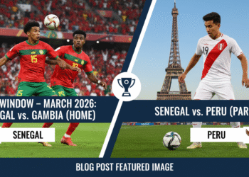 An image showing FIFA Window – March 2026: Senegal to Face Gambia at Home and Peru in Paris: An Exciting Football Preview