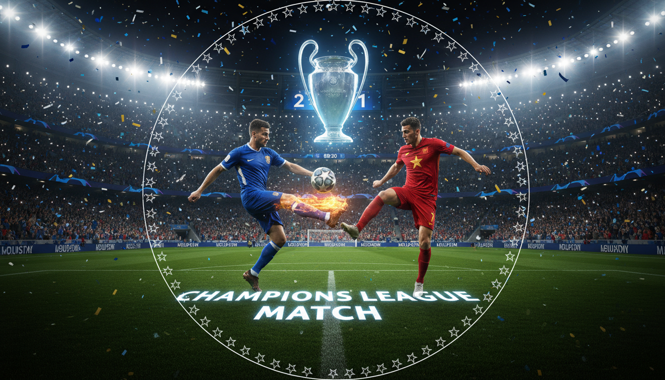 An image showing Champions League Match: Unveiling the Thrills and Predictions!