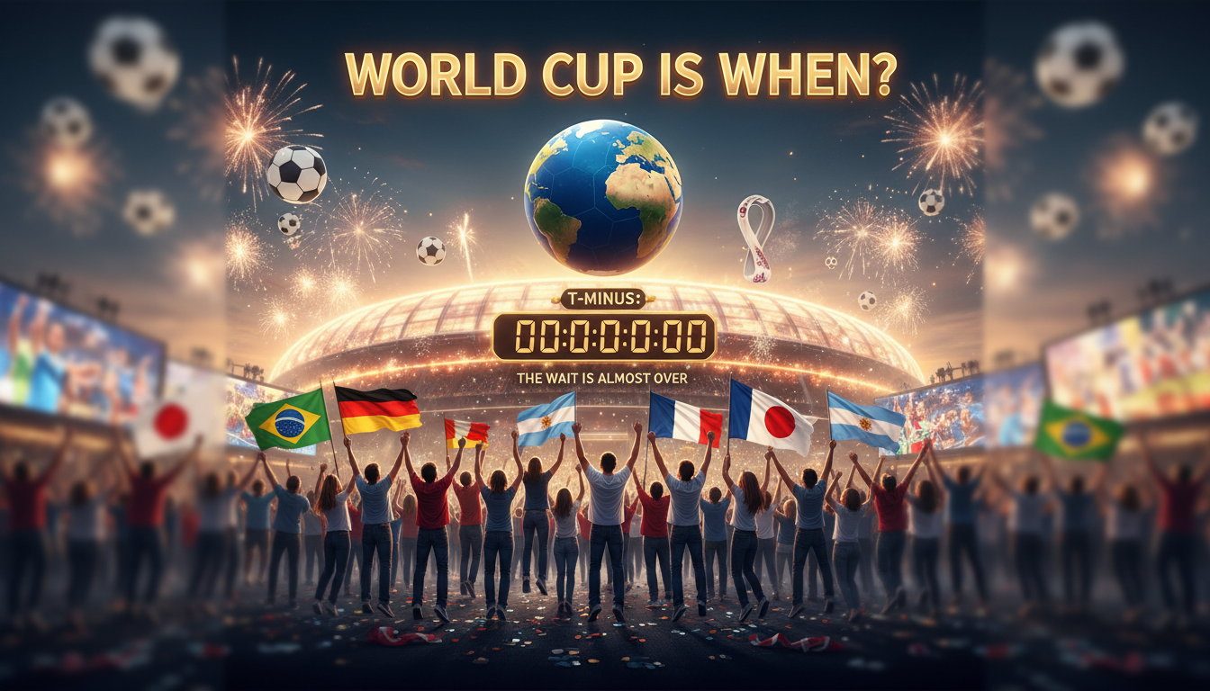 An image showing World Cup Is When: The Ultimate Guide to Global Football Glory