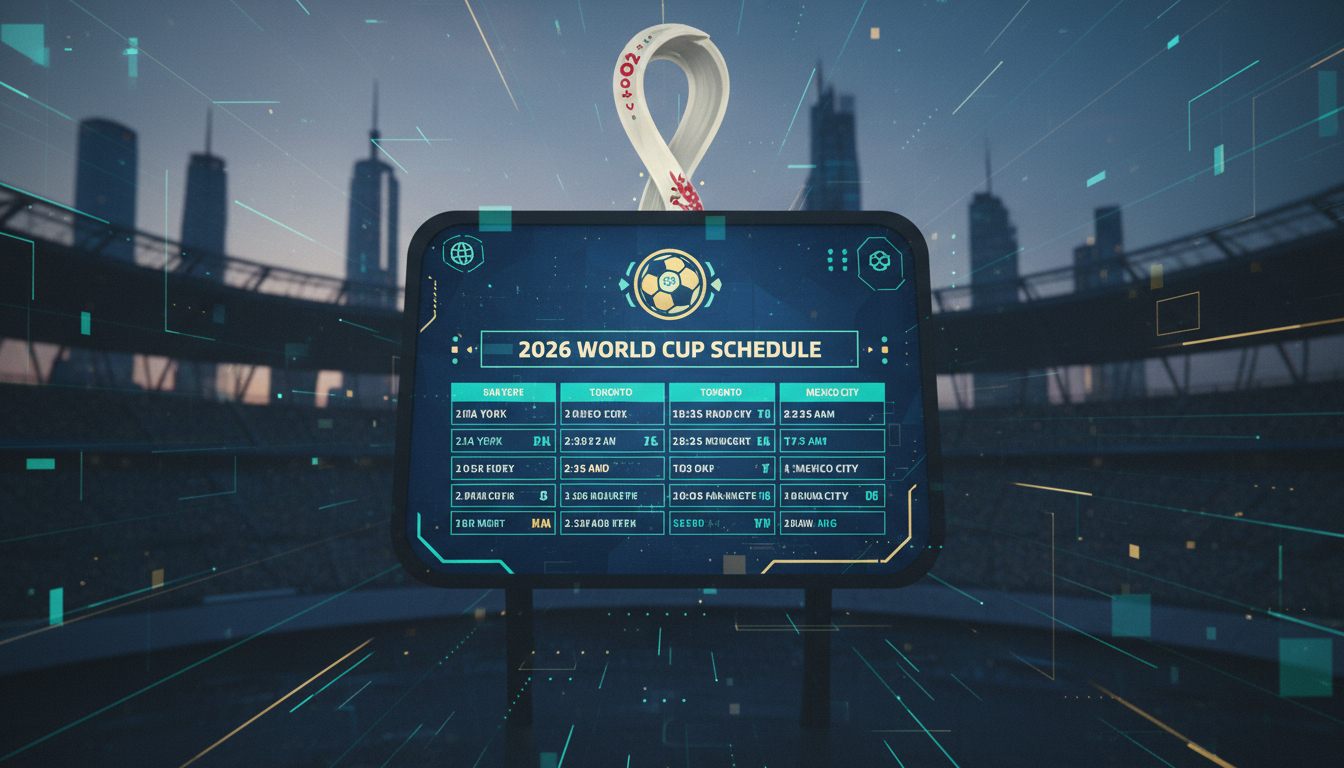 An image showing 2026 World Cup Schedule: Incredible Soccer Extravaganza Revealed!