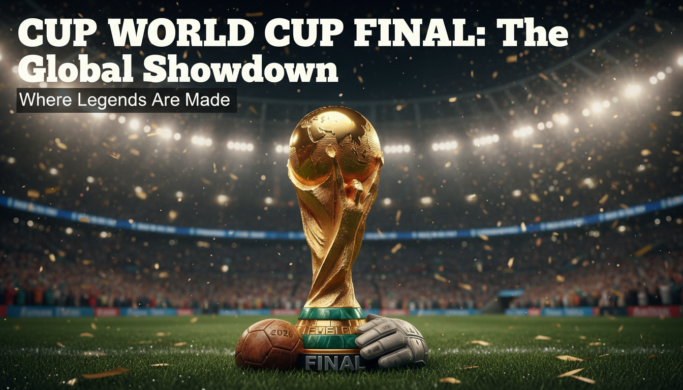 An image showing Cup World Cup Final: Thrilling Climax to Football's Grandest Stage!