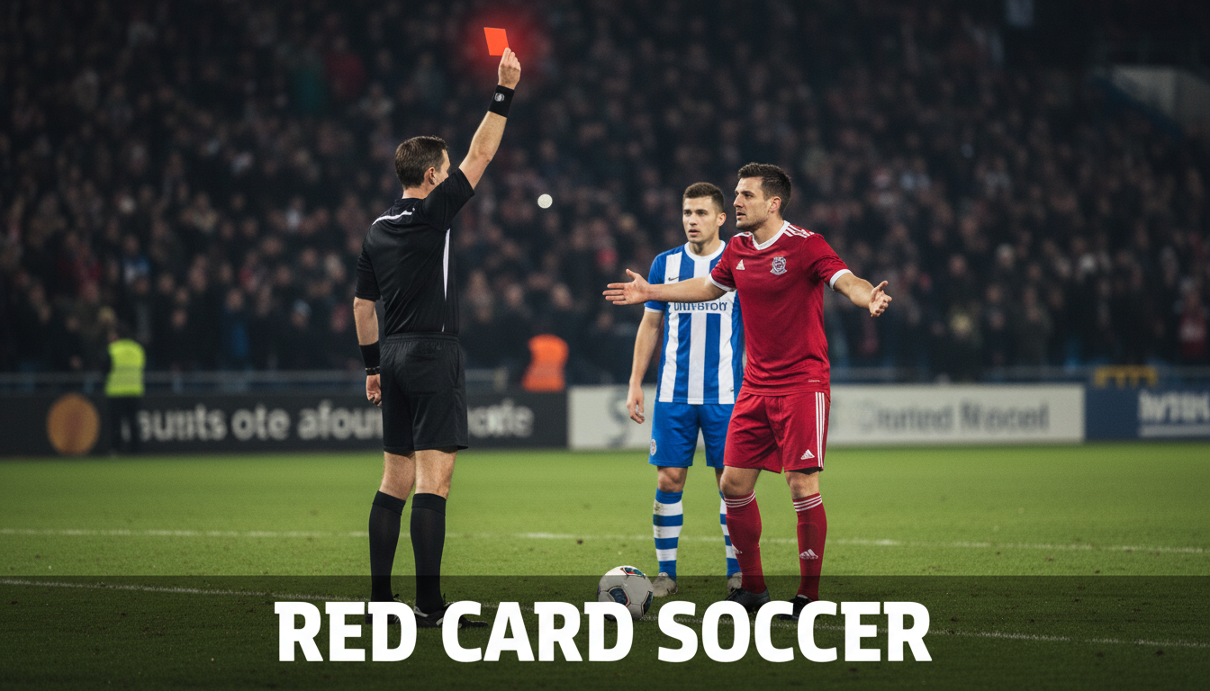 An image showing Red Card Soccer: The Ultimate Guide to Fouls, Ejections & Match Impact