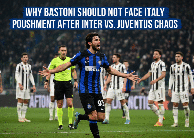 An image showing Why Bastoni Should Not Face Italy Punishment After Inter vs. Juventus Chaos