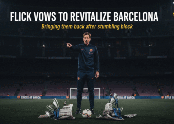 An image showing Flick Vows: Barcelona's Bright Future Ahead After Stumbling Block