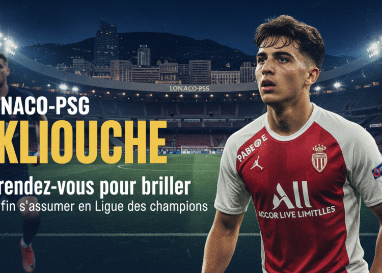 An image showing Monaco-PSG: Akliouche's Crucial Champions League Moment