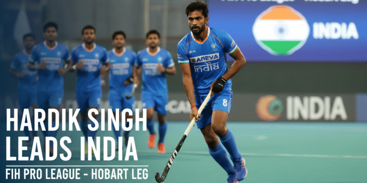An image showing Hardik Singh to Lead India in FIH Pro League's Hobart Leg: A Bold New Era Dawns