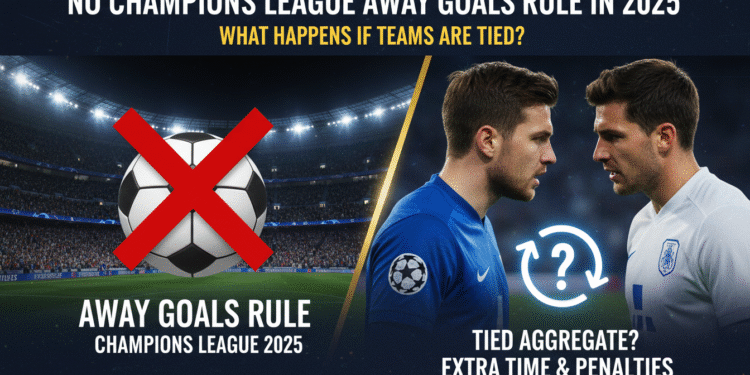 An image showing No Champions League Away Goals Rule in 2025: A Definitive Guide
