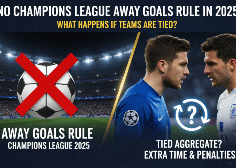 An image showing No Champions League Away Goals Rule in 2025: A Definitive Guide