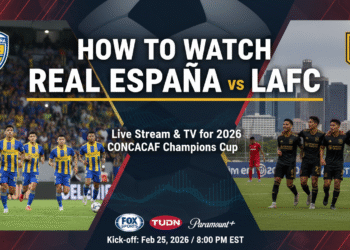 An image showing Real España vs LAFC in USA: Amazing 2026 CONCACAF Cup Guide